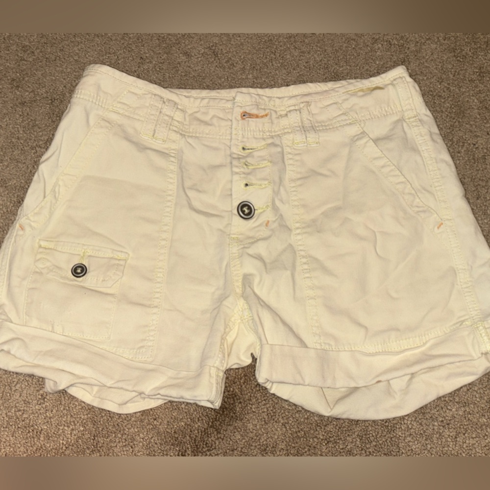 Anthropologie The Wanderer Cream Trousers